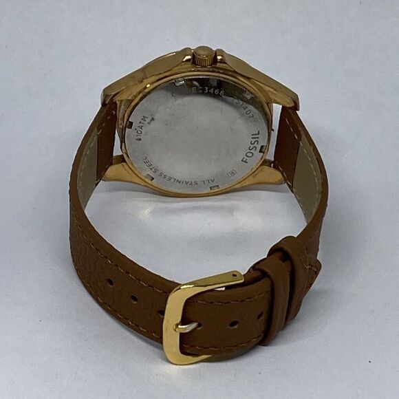 Fossil ES3466 Women's Brown Leather Analog Dial Quartz Genuine Watch HK1023 - Picture 10 of 12